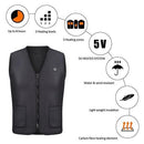 Electric USB Heated Warm Vest Men Women Heating Coat Jacket Clothing