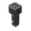 2 in 1 Car Charger Integrated with Cigarette Lighter Dual USB Charger