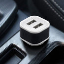 2 in 1 Car Charger Integrated with Cigarette Lighter Dual USB Charger