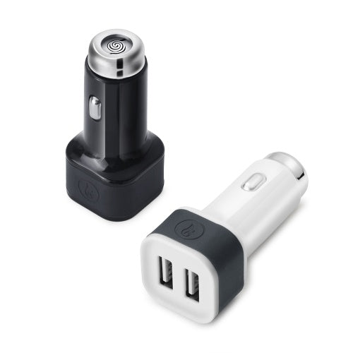 2 in 1 Car Charger Integrated with Cigarette Lighter Dual USB Charger