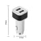 2 in 1 Car Charger Integrated with Cigarette Lighter Dual USB Charger