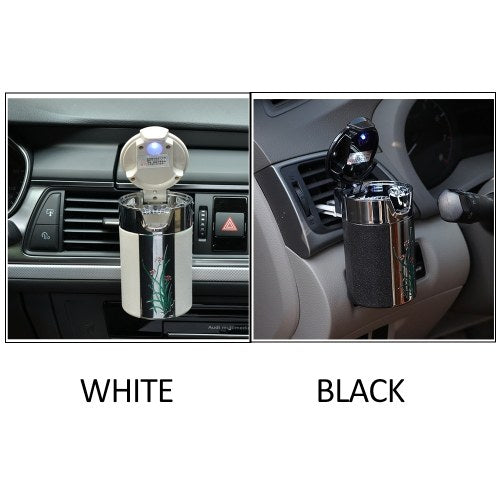 Car Portable Cigar Cigarette Ashtray With Led Light