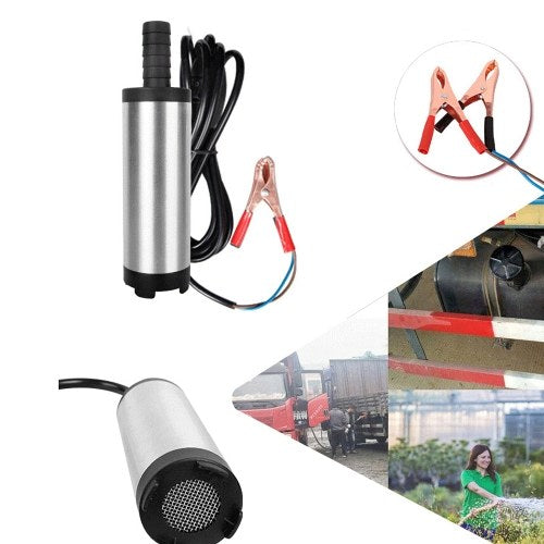 DC 12V/24V 38MM 10-15L/min Aluminium Alloy Portable Auto Car Electric Submersible Pump