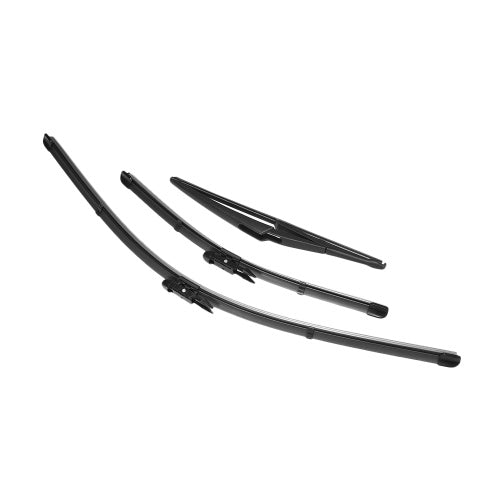 3pcs Windshield Wiper Blades Front Rear Window