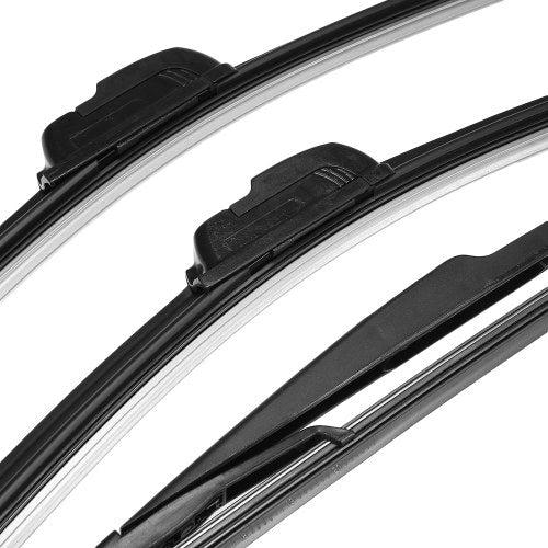 3pcs Front Rear Windshield Windscreen Wiper Blade