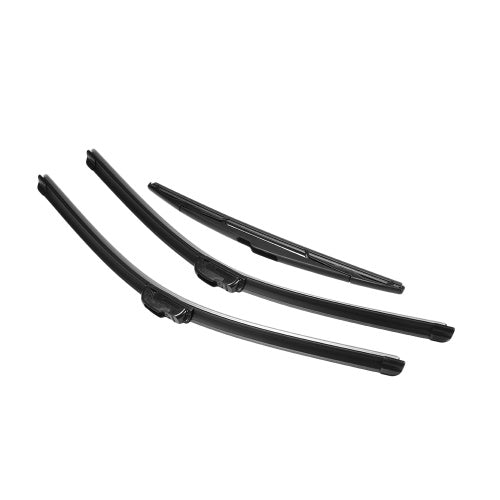 3pcs Front Rear Windshield Windscreen Wiper Blade