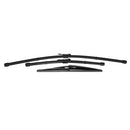 3pcs Front Rear Windshield Wiper Blades