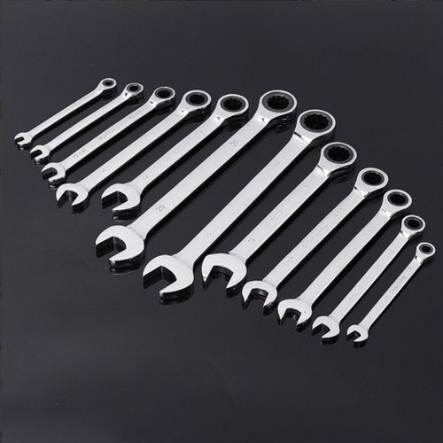 1Pc 6mm Open-Ring Spanner Ratchet Wrench Hand Tool