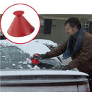 Snow Removal Car Ice Scraper Magic Cone-Shaped 3-in-1