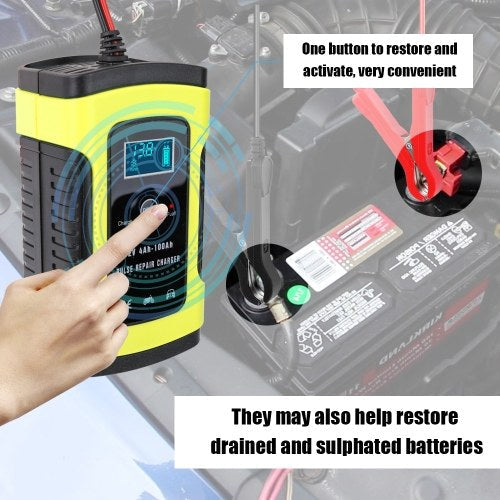 12V 6A Full Automatic Car Battery Charger