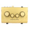 Karaoke Sound Mixer Dual Mic With Cable - Gold