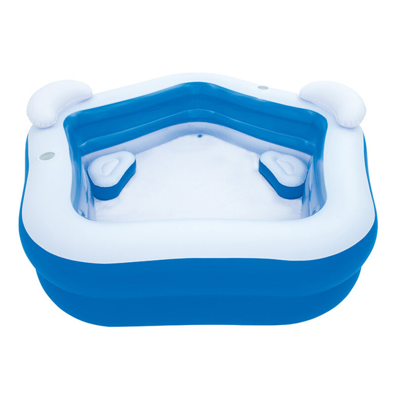 SWP07 Premium Inflatable Pool with 2 Seat Cushion - Blue