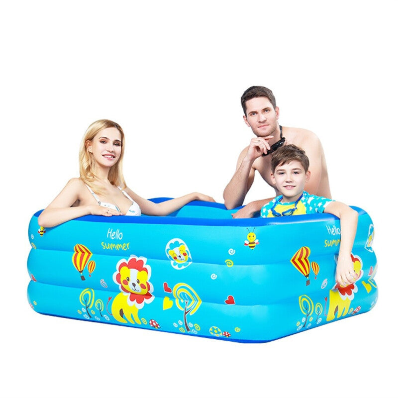 SWP10 Premium Kids Inflatable Swimming Pool - Blue