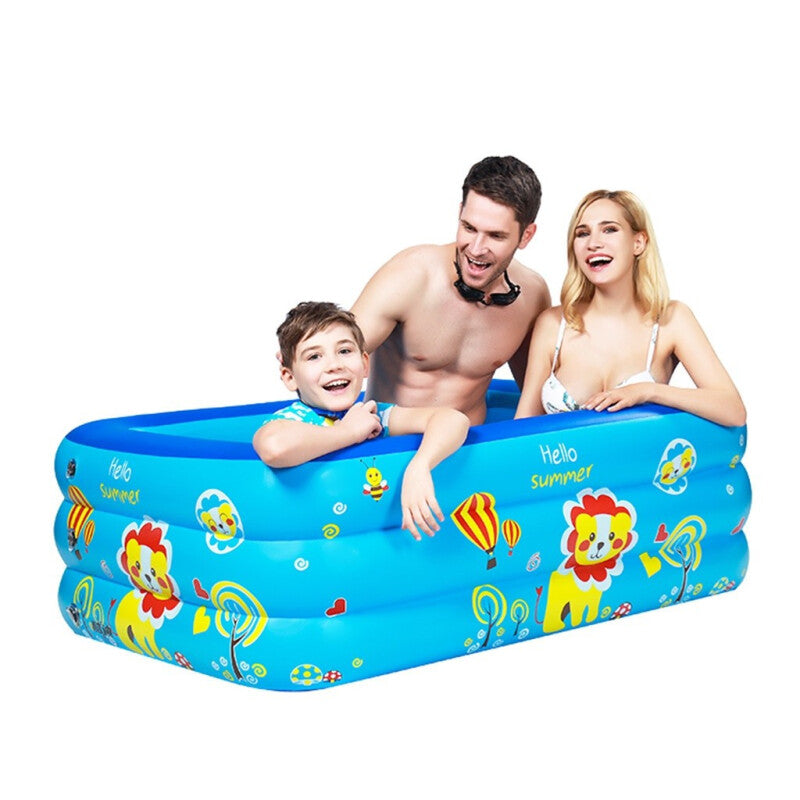 SWP10 Premium Kids Inflatable Swimming Pool - Blue