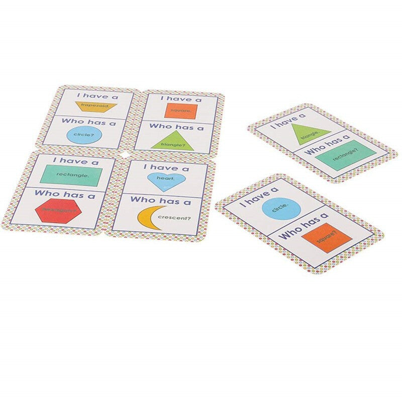 Kids Shape Flash Cards - White