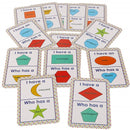 Kids Shape Flash Cards - White