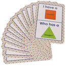 Kids Shape Flash Cards - White