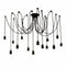 Lixada 14 Arms E27 Ceiling Spider Pendant Lamp Light Antique Classic Adjustable DIY Retro Chandelier Dining Hall Bedroom Home Lighting Accessories