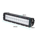 Tomshine 36W 12 LEDs 2520LM DC10-30V شريط إضاءة للطرق الوعرة IP65 شعاع بقعة مقاوم للماء لسيارة جيب SUV سيارة شاحنة جرار قارب حافلة القيادة ضوء العمل