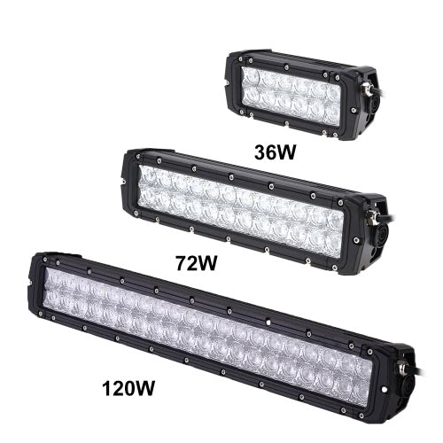 Tomshine 36W 12 LEDs 2520LM DC10-30V Off-road Light Bar IP65 Water-resistant Spot Beam for Jeep SUV Car Truck Tractor Boat Bus Driving Work Light