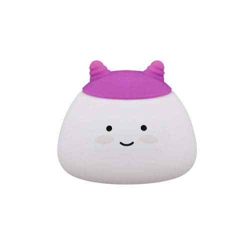 1.6W 8 LEDs Creative Cute Mascot Night Light USB Rechargeable Soft Silicone Cartoon Lamp 2 Control Patterns 5 Lighting Modes Touch Sensor Battery Included Portable Colorful Light for Baby Nursery Children Toy Bedside Lamp Luminaria Gift Bedroom Festival E