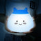 1.6W 8 LEDs Creative Cute Mascot Night Light USB Rechargeable Soft Silicone Cartoon Lamp 2 Control Patterns 5 Lighting Modes Touch Sensor Battery Included Portable Colorful Light for Baby Nursery Children Toy Bedside Lamp Luminaria Gift Bedroom Festival E