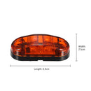 2 LEDs Side Marker Indicator Light Clearance Lamp for Car