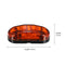 2 LEDs Side Marker Indicator Light Clearance Lamp for Car