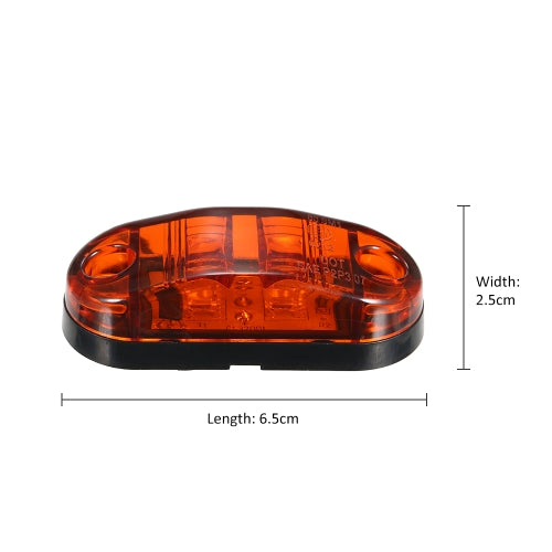 2 LEDs Side Marker Indicator Light Clearance Lamp for Car