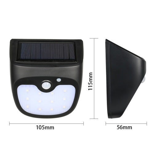 12LEDs Solar Rechargeable Motion Sensor Night Security Wall Lights