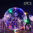 3 Pcs 18inch Luminous LED BoBo Balloon Transparent Led Light Colorful Flashing Lamp