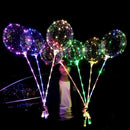 3 Pcs 18inch Luminous LED BoBo Balloon Transparent Led Light Colorful Flashing Lamp