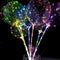 3 Pcs 18inch Luminous LED BoBo Balloon Transparent Led Light Colorful Flashing Lamp