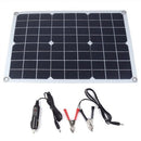 Dual Output Solar Power Energy Charging Panel With Car Charger