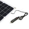 Dual Output Solar Power Energy Charging Panel With Car Charger