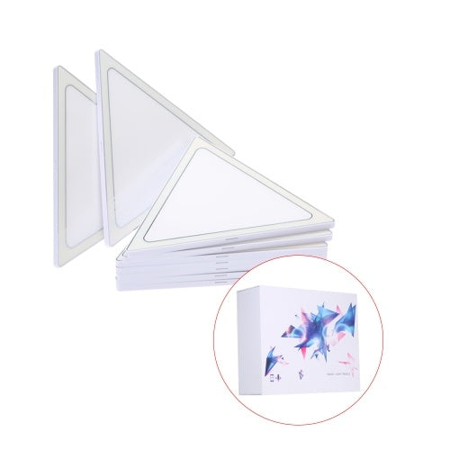 9PCS RGBW الذكية Tangram المناظر الطبيعية LED ضوء اللغز (إصدار وحدة تحكم التطبيق)