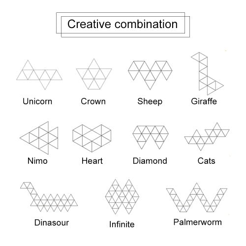 9PCS RGBW الذكية Tangram المناظر الطبيعية LED ضوء اللغز (إصدار وحدة تحكم التطبيق)