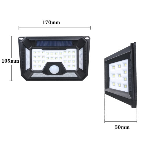 66 LEDs Solar Light PIR Motion Sensor Wall Lamp