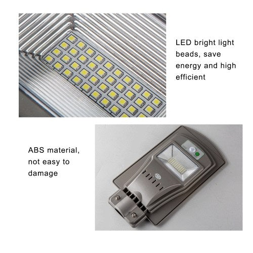 6V 20W LED Solar Powered Wall Street Light PIR Motion Outdoor Garden Lamp