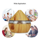 DC5V 2W 300ml USB Cool Mist Air Humidifier Essential Oil Diffuser 7 Color Changing Light for Office Home Bedroom Living Room Study Yoga Spa