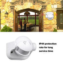 Wall Mounted Infrared Detector Movement Switch IP44 Outdoor PIR Motion Sensor Light Switch with Adjustable Time Delay 180° Induction Angle