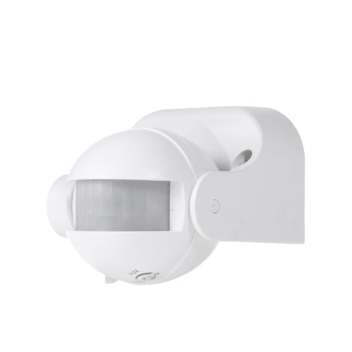 Wall Mounted Infrared Detector Movement Switch IP44 Outdoor PIR Motion Sensor Light Switch with Adjustable Time Delay 180° Induction Angle