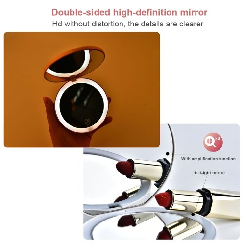 Portable Makeup Mirror Mini LEDs Light