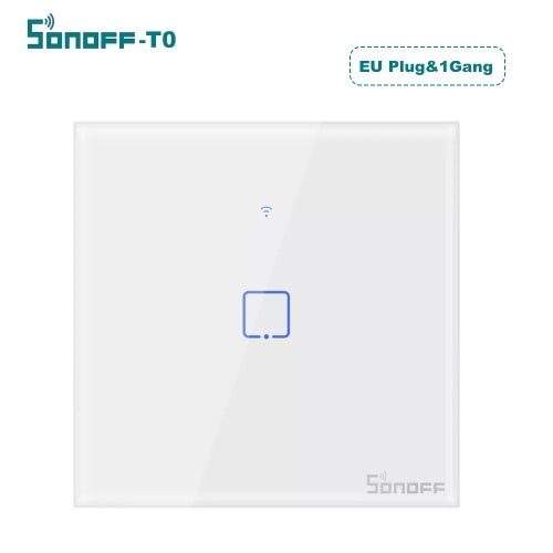 SONOFF T0 AC100-240V WIFI الجدار التبديل ذكي الجدار لمس مفتاح الإضاءة للمنزل الذكي