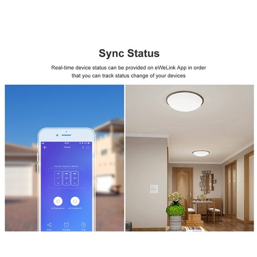 SONOFF T0 AC100-240V WIFI Wall Switch Intelligent Wall Touching Light Switch For Intelligent Home