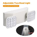 AC85-265V LEDs Emergency Light Two-Head Adjustable 1800mAh Batterys Wall-Mounted Lamp for Residential Commercial Garage And Basement Use