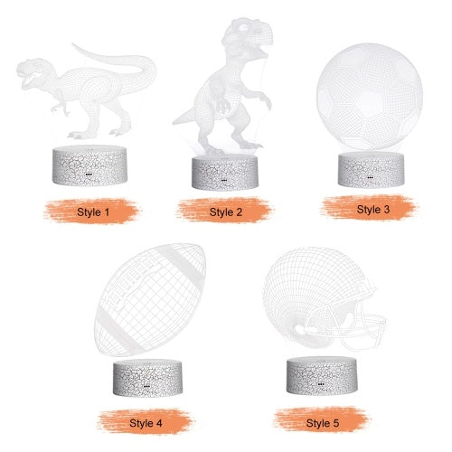 3D Dinosaur Night Light 3D Led Illusion Lamp