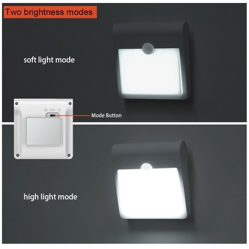 2pack 12LEDs USB قابلة للشحن استشعار الحركة ضوء الليل عصا على ضوء خزانة