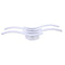 24W Aluminum 4 Branches L-ED Waved Light Ceiling Light for Bedroom Living Room Decoration Lamp