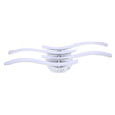 24W Aluminum 4 Branches L-ED Waved Light Ceiling Light for Bedroom Living Room Decoration Lamp